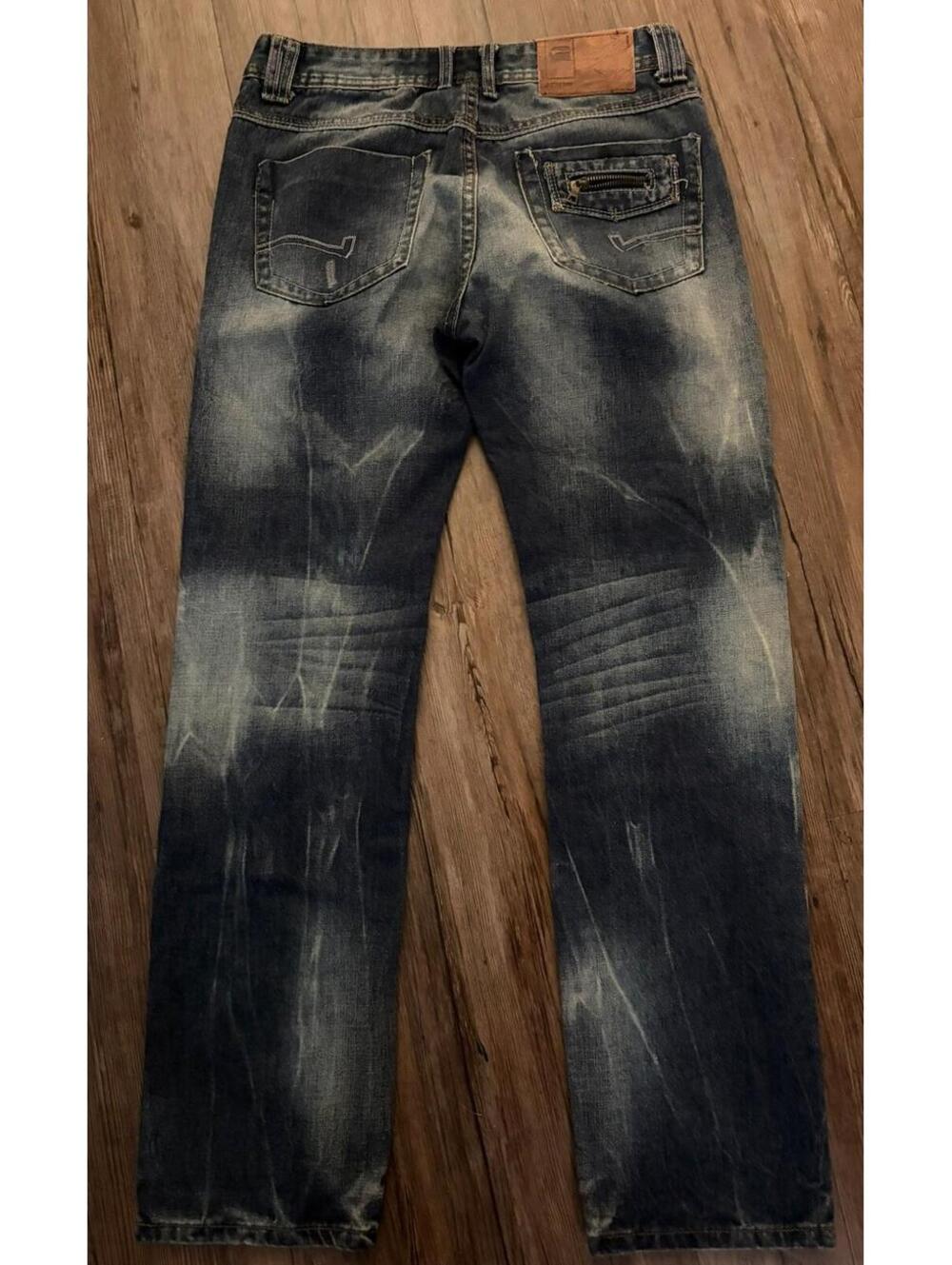 G-Star RAW Slim Jeans Mens 30x30 Dark Blue Grunge